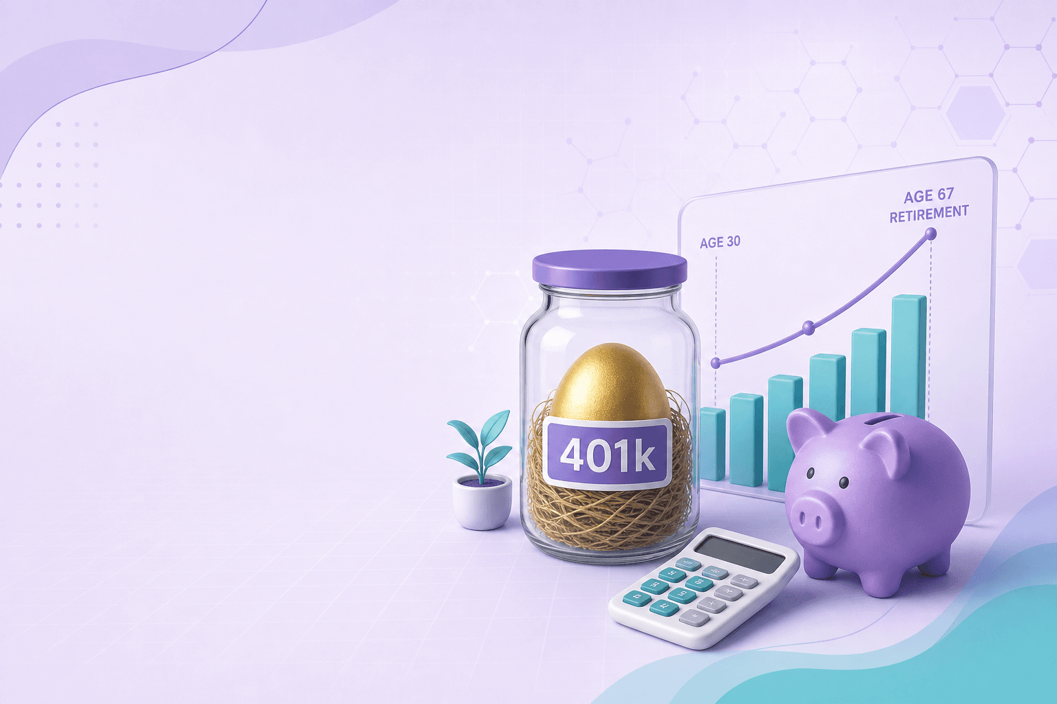 401(k) Calculator illustration