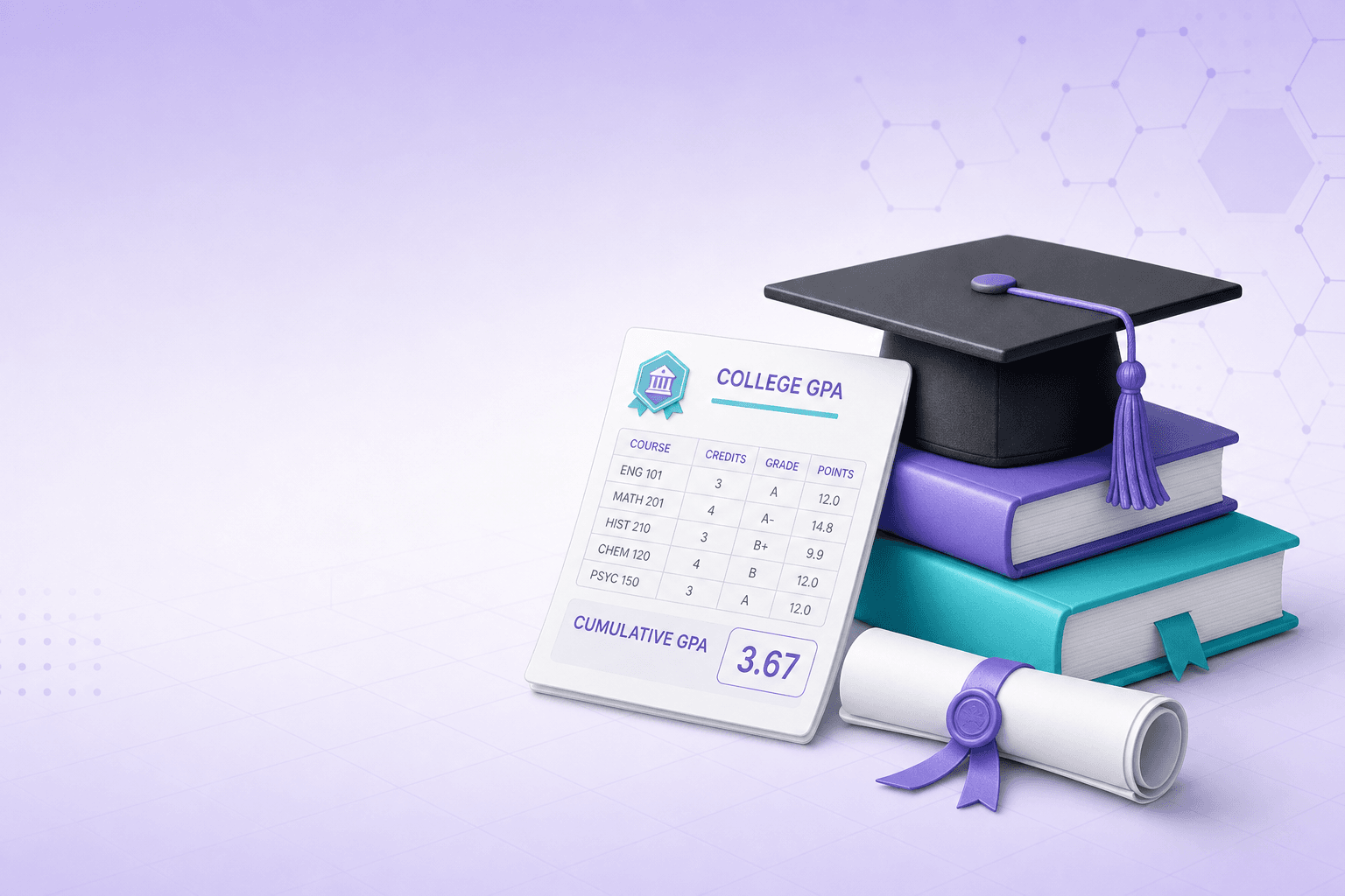 College GPA Calculator illustration