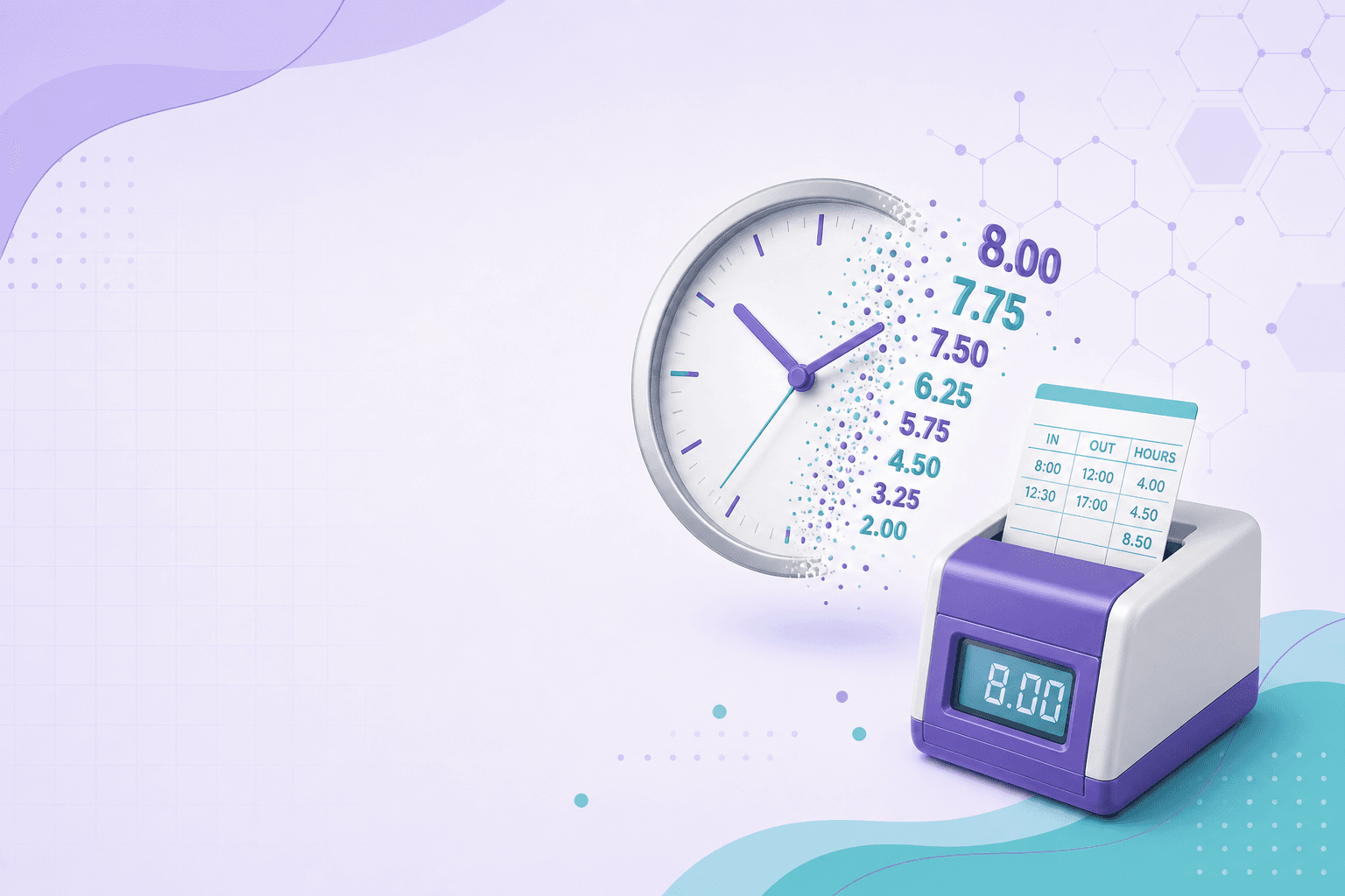 Hours to Decimal Calculator illustration