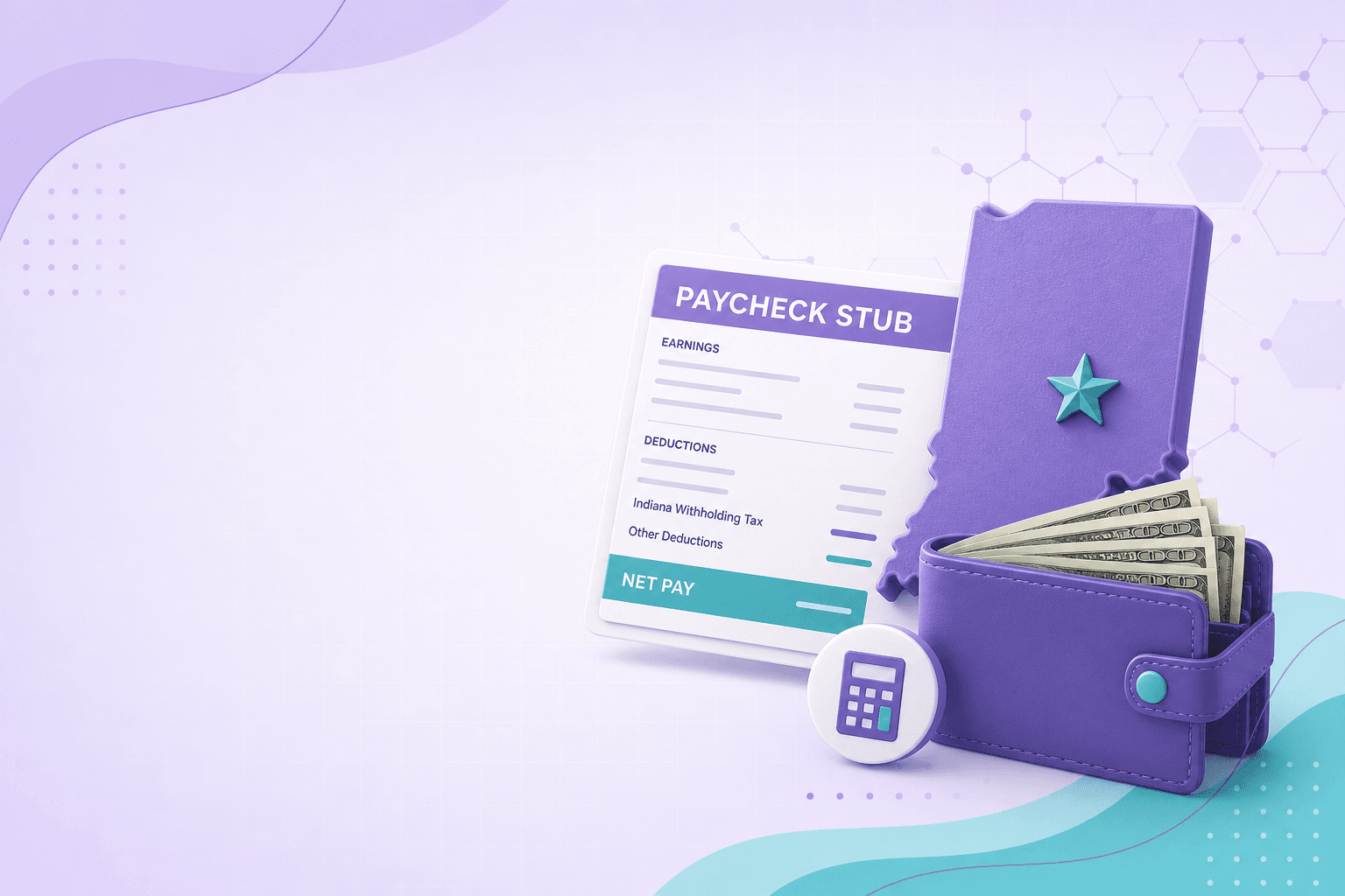 Indiana Paycheck Calculator illustration