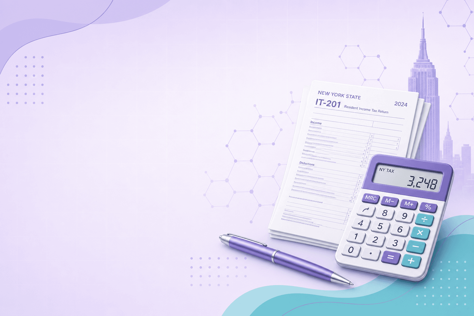 NY State Tax Calculator illustration