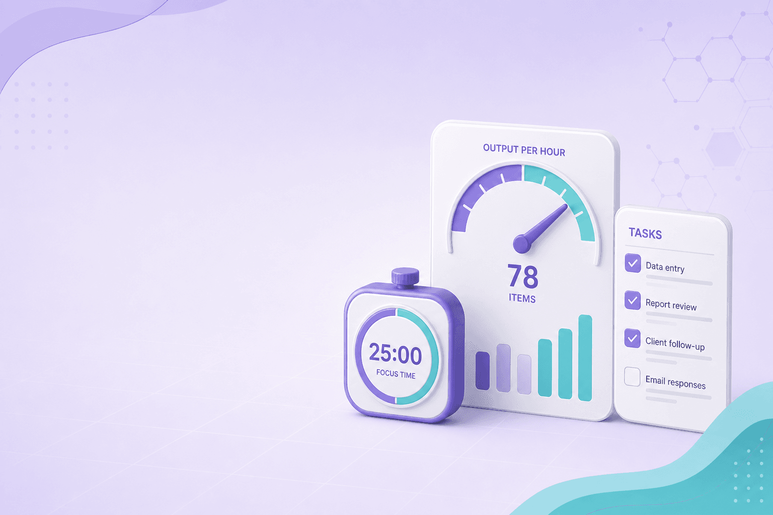 Productivity calculator illustration