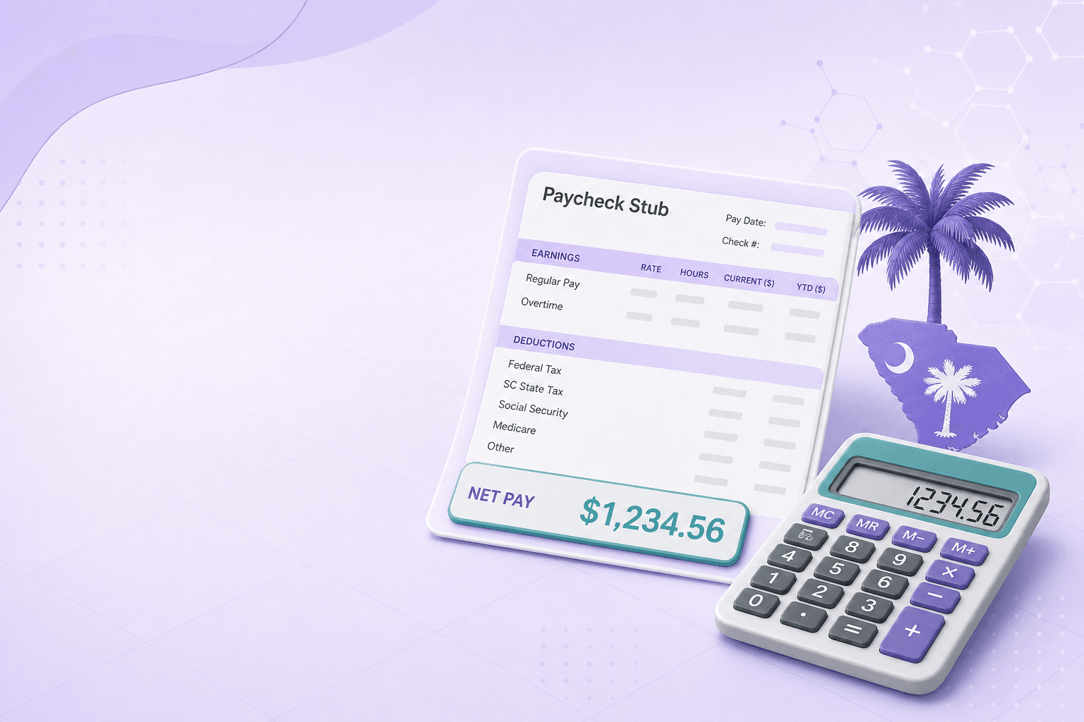 SC paycheck calculator illustration